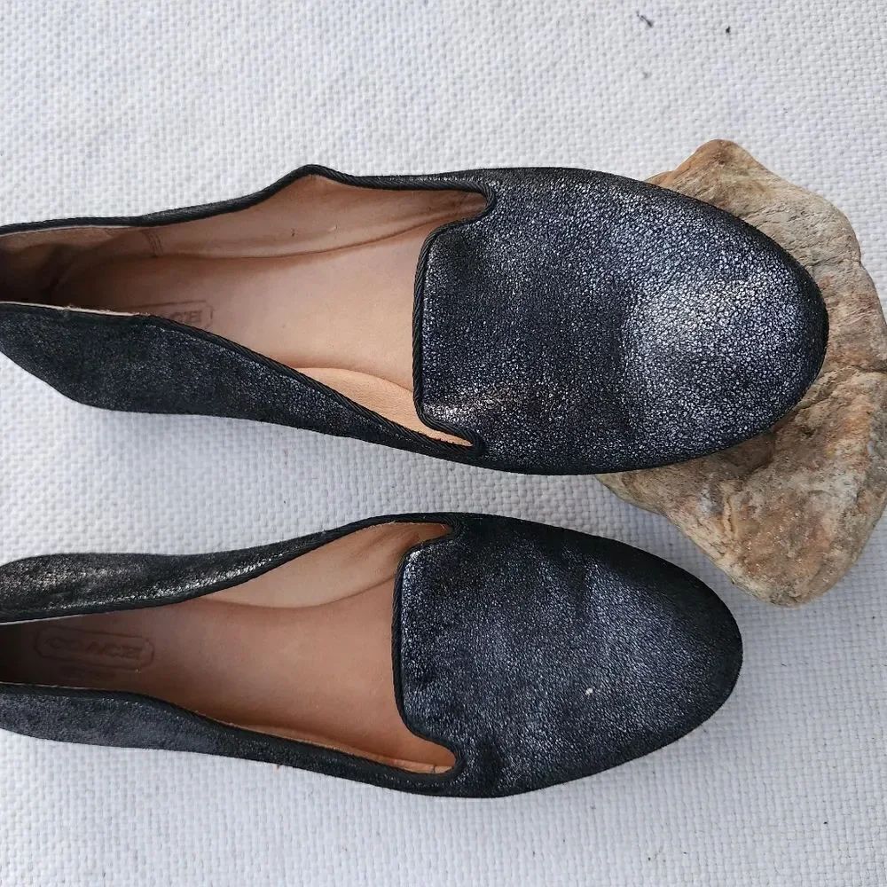 Coach Catrin loafers metalic black